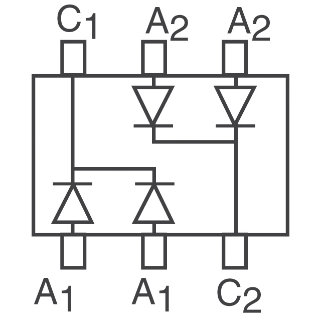 BAT54CDW-7-F Diodes Incorporated  Diodes - Redresseurs - Réseaux